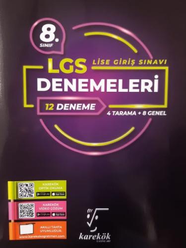 Karekök LGS 8.Sınıf 12 li Deneme (Yeni)