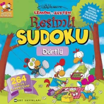 Limon ile Zeytin Resimli Sudoku - Dörtlü