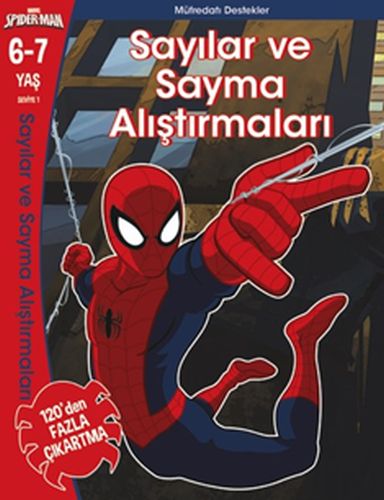 Marvel Spider-Man Sayılar ve Sayma Alıştırmaları 6- 7 Yaş