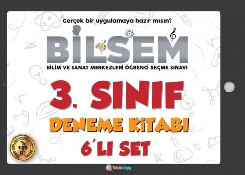 Minik Bilgin Bilsem 3. Sınıf Deneme Kitabı 6'lı Set