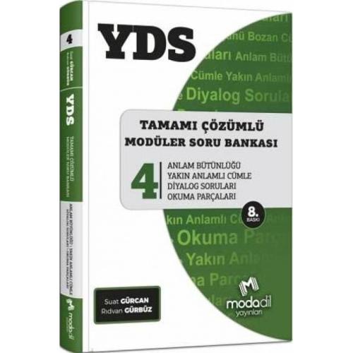 Modadil YDS Tamamı Çözümlü Modüler Soru Bankası Serisi 4 (Yeni)