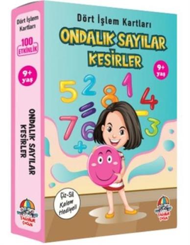 Ondalık Sayılar Kesirler - Dört İşlem Kartları 9+ Yaş - Cep Boy