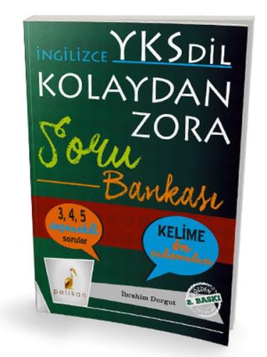 Pelikan YKS Dil İngilizce Kolaydan Zora Soru Bankası (Yeni)