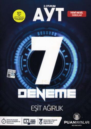 Puan AYT 2. Oturum AYT 7 Deneme Eşit Ağırlık (Yeni)