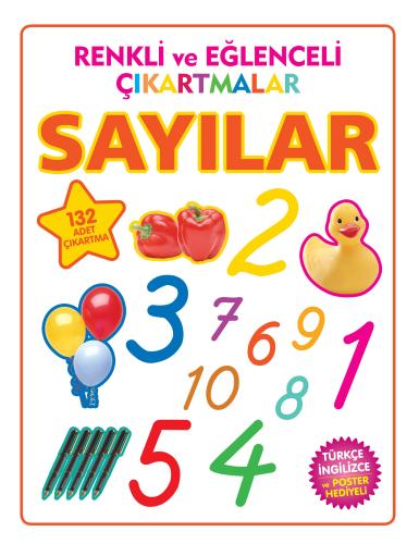 Renkli ve Eğlenceli Çıkartmalar - Sayılar