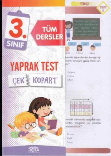 Rota 3.Sınıf Tüm Dersler Çek Kopart Yaprak Test (Yeni)