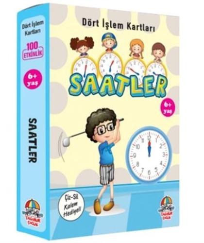 Saatler - Dört İşlem Kartları 6+ Yaş - Cep Boy