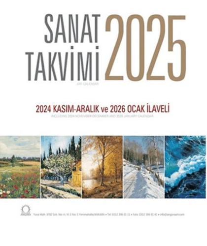 Sanat Takvimi 2025 Duvar Takvimi