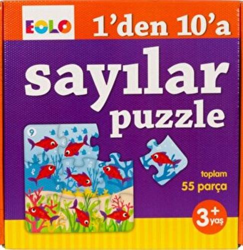 Sayı Puzzle-1'den 10'a Sayılar Puzzle