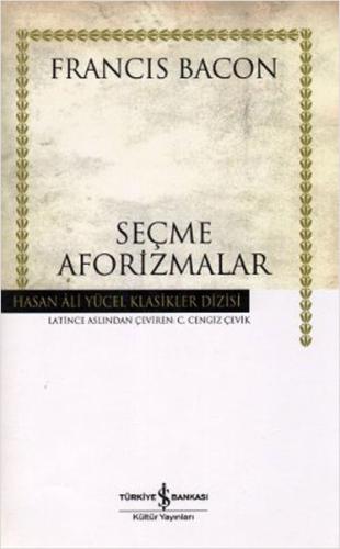 Seçme Aforizmalar - Hasan Ali Yücel Klasikleri (Ciltli)