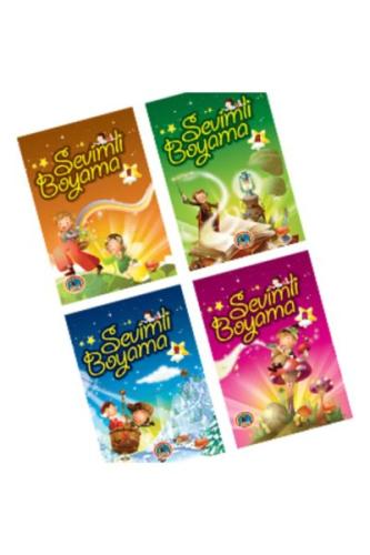 Sevimli Şekilli Boyama (4 Kitap)