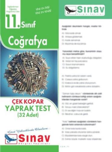 Sınav 11. Sınıf Coğrafya Çek Kopar Yaprak Test