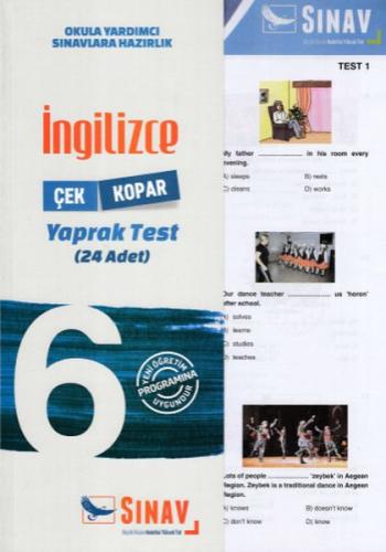 Sınav 6. Sınıf İngilizce Çek Kopar Yaprak Test (Yeni)