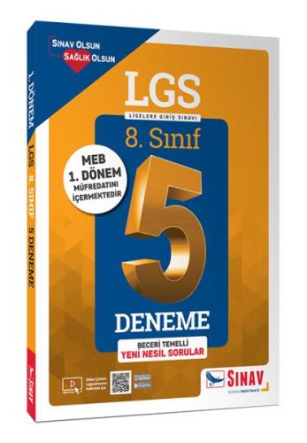 Sınav 8. Sınıf 1. Dönem LGS Çözümlü 5 Deneme (Yeni)