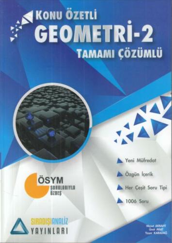 Sıradışı Analiz Geometri 2 Konu Özetli Tamamı Çözümlü Soru Bankası