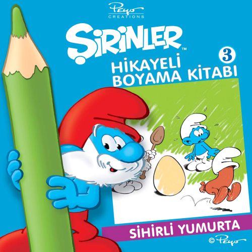 Şirinler Hikayeli Boyama Kitabı 3 - Sihirli Yumurta