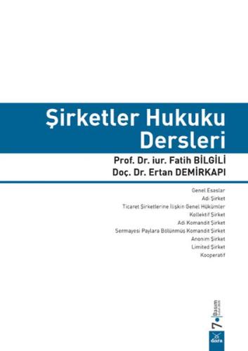 Şirketler Hukuku Dersleri