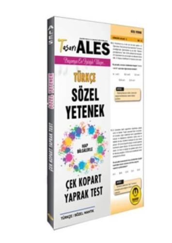 Tasarı 2020 ALES Sözel Yetenek Türkçe Çek Kopart Yaprak Test