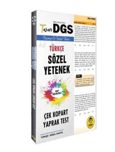 Tasarı 2020 DGS Türkçe Sözel Yetenek Çek Kopart Yaprak Test