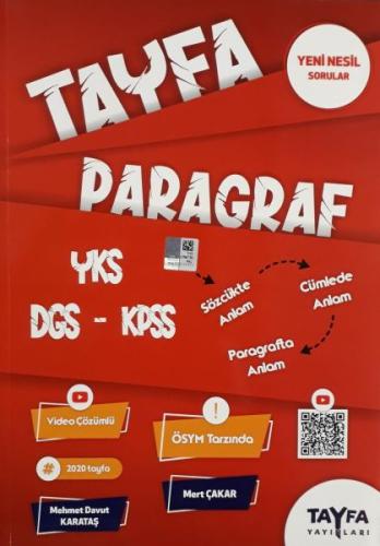 Tayfa YKS DGS KPSS Paragraf Soru Bankası (Yeni)