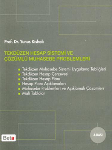 Tek Düzen Hesap Sistemi ve Çözümlü Muhasebe Problemleri