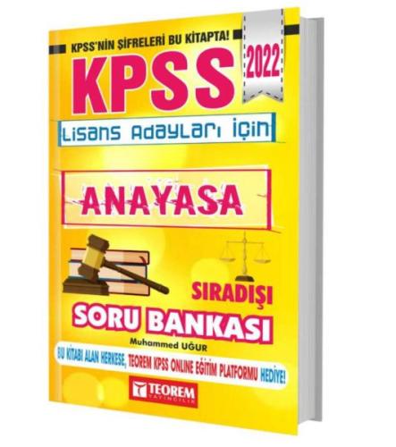 Teorem 2022 KPSS Anayasa Sıradışı Soru Bankası