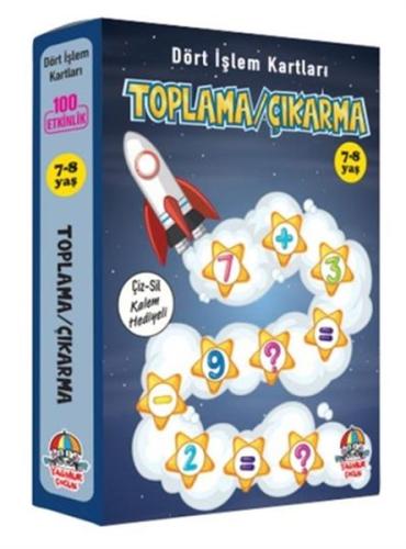 Toplama Çıkarma - Dört İşlem Kartları 7-8 Yaş - Cep Boy