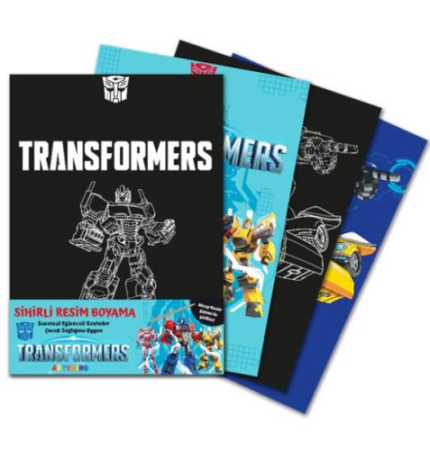 Transformers Sihirli Resim Boyama – Ahşap Kalem Hediyeli