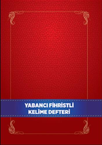 Yabancı Dil Fihristli Kelime Defteri