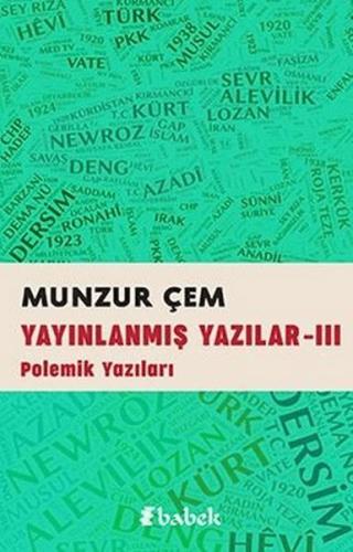 Yayınlanmış Yazılar -3