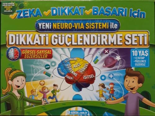 Yeni Neuro-Via Sistemi ile Dikkati Güçlendirme Seti 10 Yaş (3 Kitap Ku