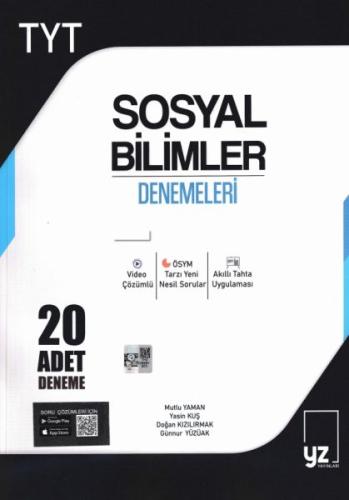 YZ Yayınları 2021 TYT Sosyal Bilimler Denemeleri 20 Adet Deneme