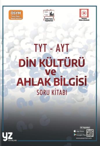 YZ Yayınları YKS TYT - AYT Din Kültürü ve Ahlak Bilgisi Soru Kitabı